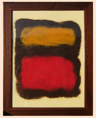 Red and Yellow Felt